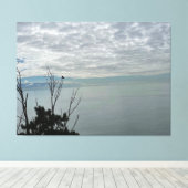 Het Kanaal van de Leas Folkestone Canvas Afdruk (Insitu (Houten vloer))