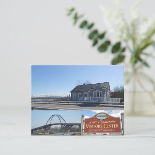 Het Kanaal van het Kanaal van de Brug van de Chamd Briefkaart (Staand voorkant)
