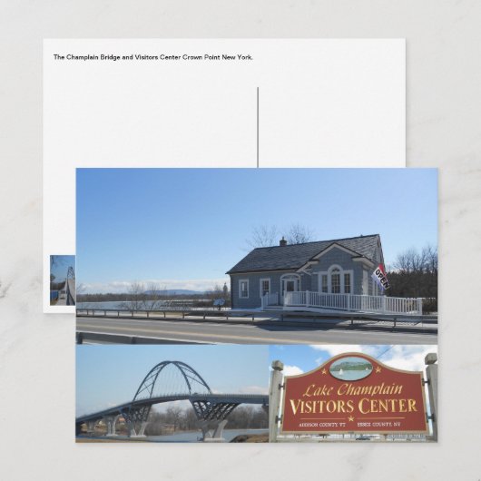 Het Kanaal van het Kanaal van de Brug van de Chamd Briefkaart (Voorkant / Achterkant)