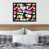 Het Kandi-experiment in pasteltinten Canvas Afdruk (Insitu (Slaapkamer))