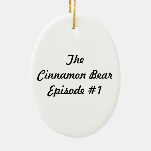 Het kaneel Beer - Episode 1 Ornament (Achterkant)