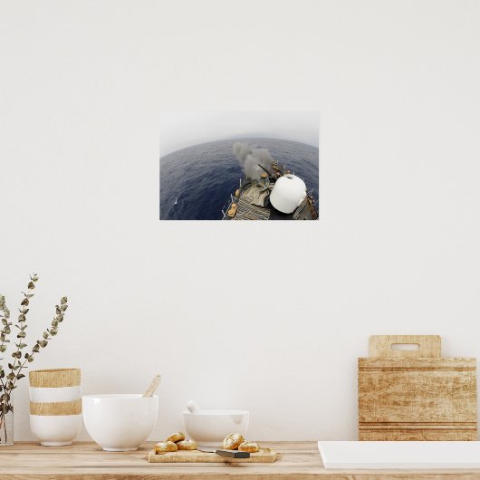 Het kanon MK-75 76 mm Poster (Keuken)