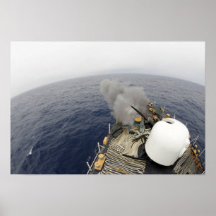 Het kanon MK-75 76 mm Poster