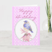 Het Kant van de verjaardag & Roze, het Heilige Kaart (Voorkant)