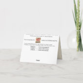 Het Kant van Mehndi (dank u Nota) Bedankkaart (Achterkant)