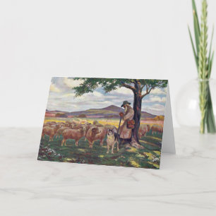 Het kantelen van de schapen kaart