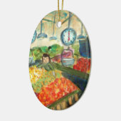 Het kantelen van de sierbloem (Pike Place Seattle) Keramisch Ornament (Links)