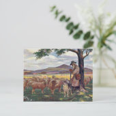 Het kantelen van de Vintage Briefkaart (Staand voorkant)