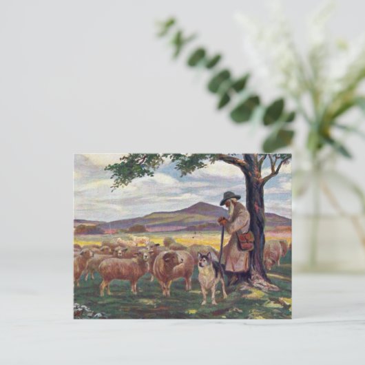 Het kantelen van de Vintage Briefkaart (Staand voorkant)