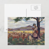 Het kantelen van de Vintage Briefkaart (Voorkant / Achterkant)