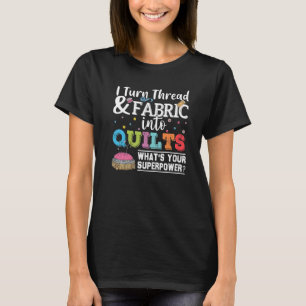 Het kantelen van I zet Draad in het quilts Seamstr T-shirt