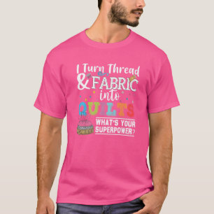 Het kantelen van I zet Draad in het quilts Seamstr T-shirt