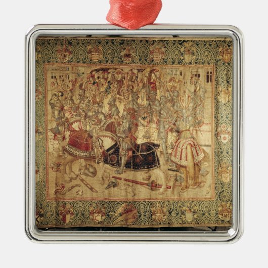 Het kantelmobilie metalen ornament (Voorkant)