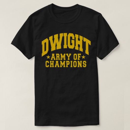 Het Kantoor Dwight Army (Champions) T-shirt (Design voorkant)