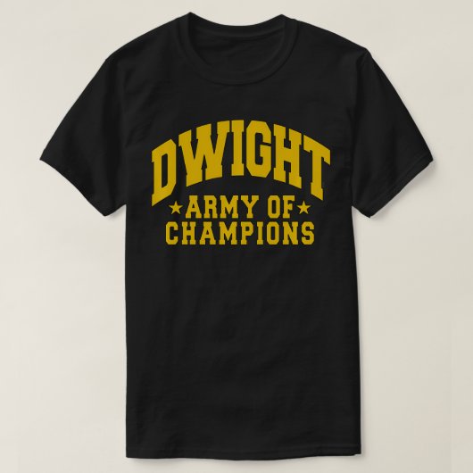 Het Kantoor Dwight Army (Champions) T-shirt (Design voorkant)