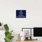 Het Kantoor van Calm School Psycholoog Poster (Thuiskantoor)
