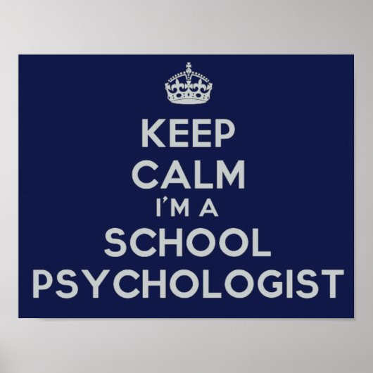 Het Kantoor van Calm School Psycholoog Poster (Voorkant)