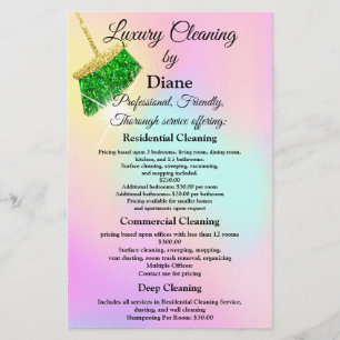 Het Kantoor van het het Huis van de schoonmaakdien Flyer