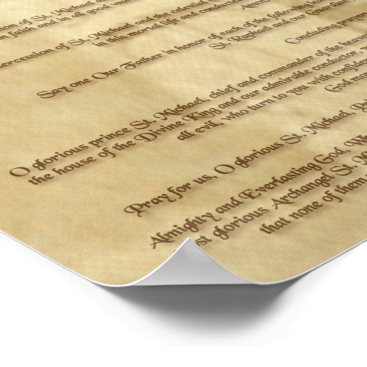 Het kapet van Sint-Michael Poster (Hoek)