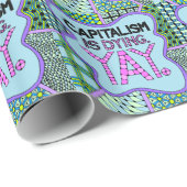 Het kapitalisme is aan het dying. Ja. Cynical Funn Cadeaupapier (Rol Hoek)