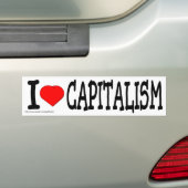 Het kapitalisme is goed bumpersticker (Op auto)