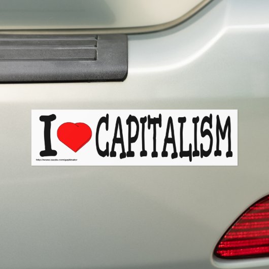 Het kapitalisme is goed bumpersticker (Op auto)