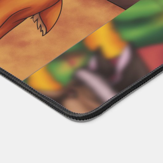 Het kappen van de kerstboom bureaumat (Hoek)