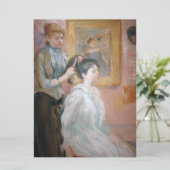 Het kapsel (door Berthe Morisot) Kaart (Staand voorkant)