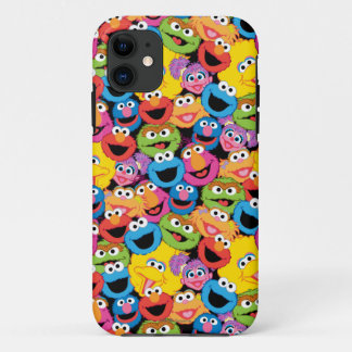 Het Karakter van het Sesame Street ziet Patroon iPhone 11 Hoesje