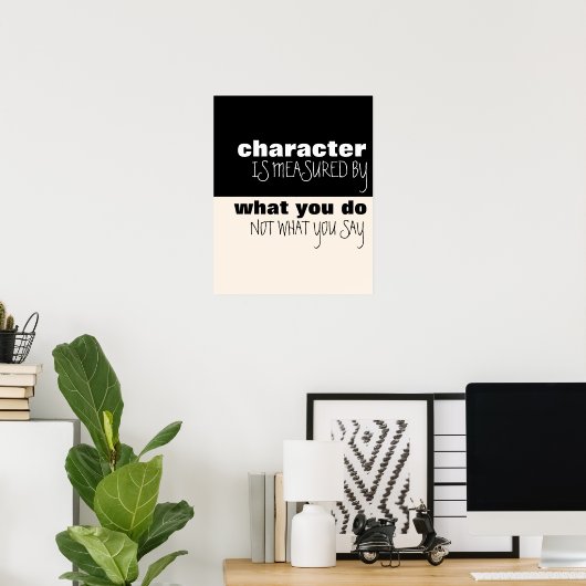 Het karakter wordt Gemeten door het Poster van Act (Thuiskantoor)