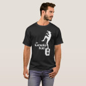 Het Karaoke Kind Funny Music Boy T-shirt (Voorkant volledig)
