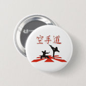 Het Karate-perspectief Ronde Button 5,7 Cm (Voorkant /achterkant)
