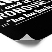 Het karma dat het uitspreekt heeft je geraakt poster (Hoek)