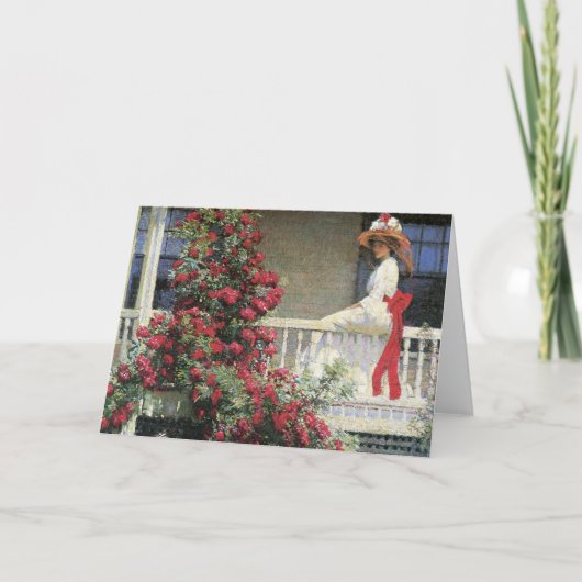 Het karmozijnrode Fijne Art. van de Wandelaar Kaart (Voorkant)