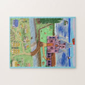 Het Kasteel 🏰 Aan De Zee 🌊 Legpuzzel (Horizontaal)