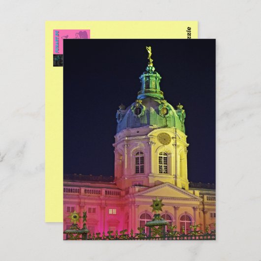 het kasteel Charlottenburg Berlijn Duitsland Briefkaart (Voorkant / Achterkant)