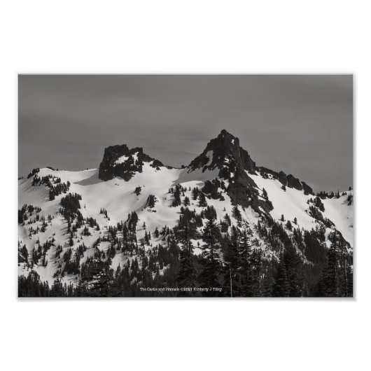 Het kasteel en Pinnacle Foto Afdruk (Voorkant)