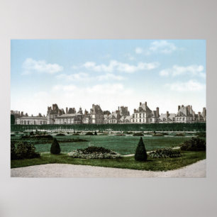 Het kasteel Fontainebleau Poster