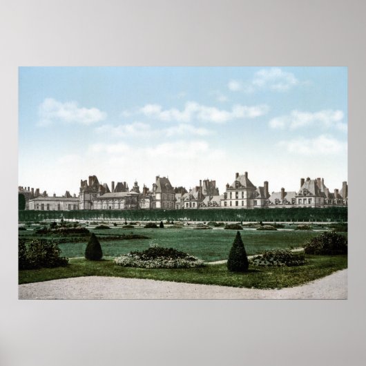 Het kasteel Fontainebleau Poster (Voorkant)