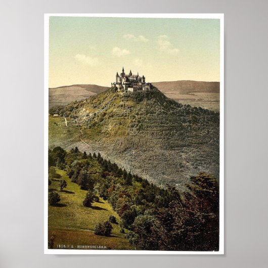 Het kasteel, Hohenzollern, Duitsland, zeldzame Pho Poster (Voorkant)