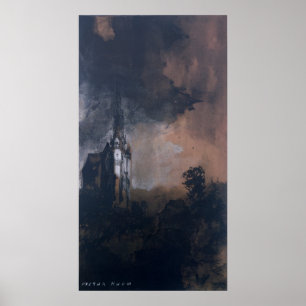 Het kasteel in de maan poster