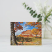 Het kasteel in het nationaal park Capitol Reef, Ut Briefkaart (Staand voorkant)