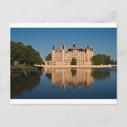 Het kasteel in Schwerin in Duitsland Briefkaart (Voorkant)