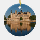 Het kasteel in Schwerin in Duitsland Keramisch Ornament (Voorkant)