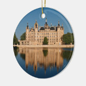 Het kasteel in Schwerin in Duitsland Keramisch Ornament (Links)
