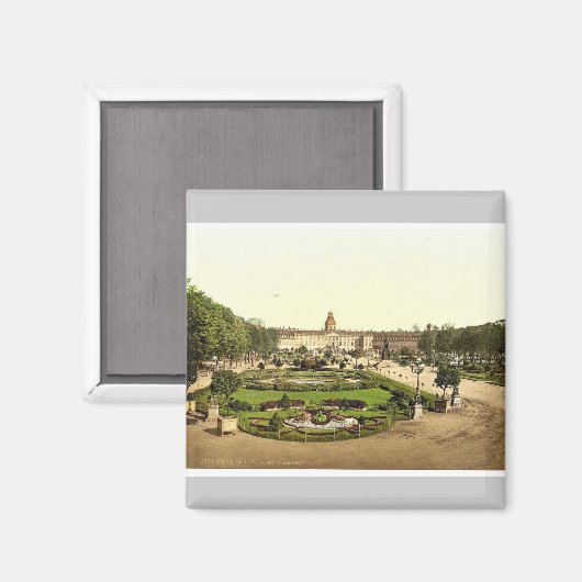 Het kasteel, Karlsruhe, Baden, Duitsland zeldzame  Magneet (Voorkant / Achterkant)