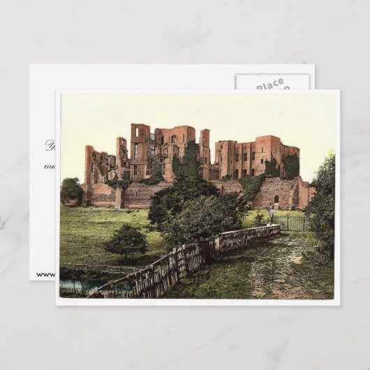 Het kasteel, Kenilworth, Engeland, zeldzame Photoc Briefkaart (Voorkant / Achterkant)