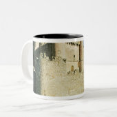 Het kasteel tweekleurige koffiemok (Voorkant links)