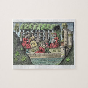 Het kasteel van Alamond en zijn kanalen, uit Legpuzzel