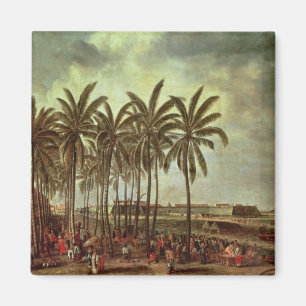 Het kasteel van Batavia, gezien van Kali Besar Magneet